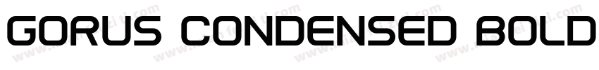 Gorus Condensed Bold字体转换